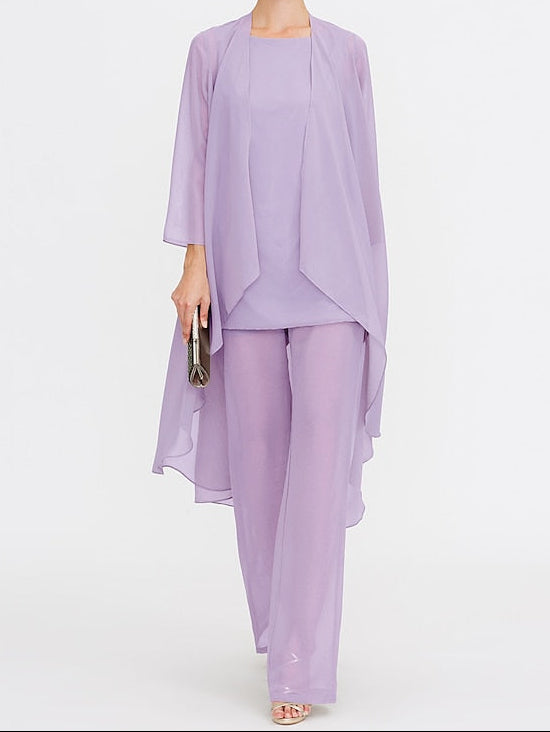 Wedding Mother 3 Piece Pantsuit the of Bride Beach