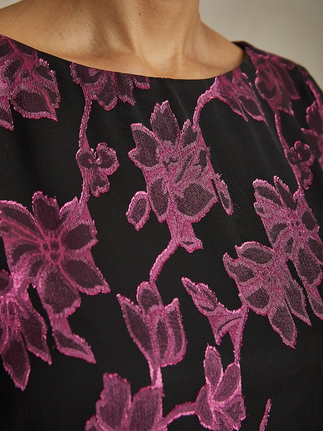 Women's Blouse Chiffon Tops Lace Floral Elegant Stylish