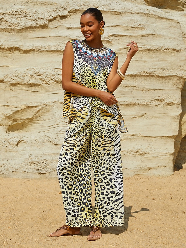 Lady Lionheart Silky Satin Sleeveless Top