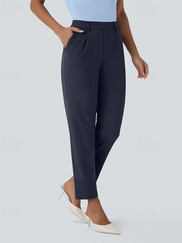 Women's Dress Pants Streetwear Casual Full Length Natural