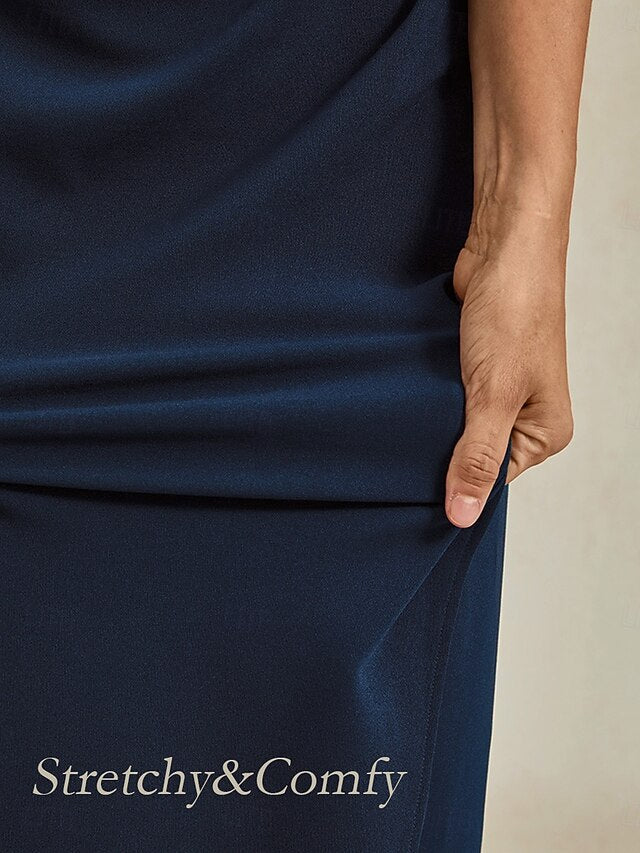 Women's Midi Dress Sheath Dress Elegant Wedding Party