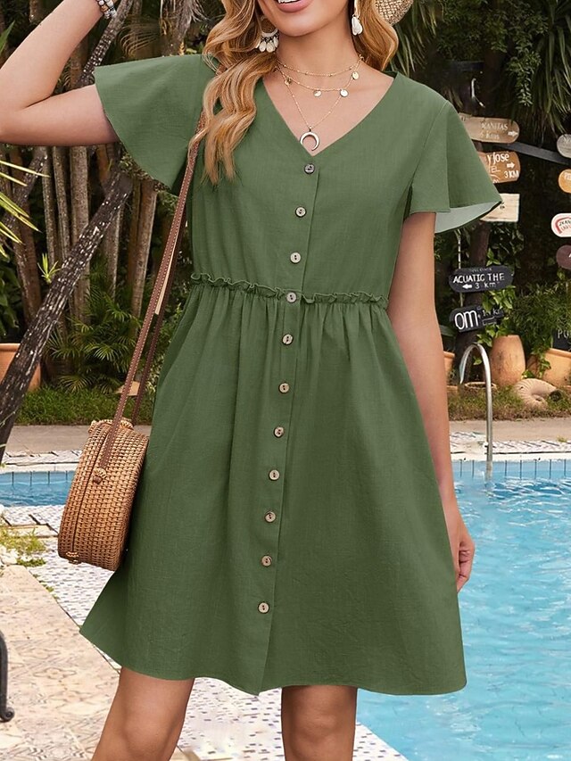 Women's Mini Dress Casual Dress A Line Dress Basic Casual