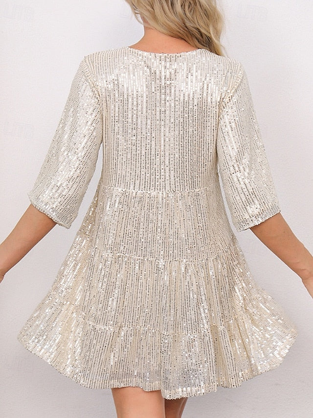 Women's Mini Dress Sequin Dress Party Dress Elegant Dress
