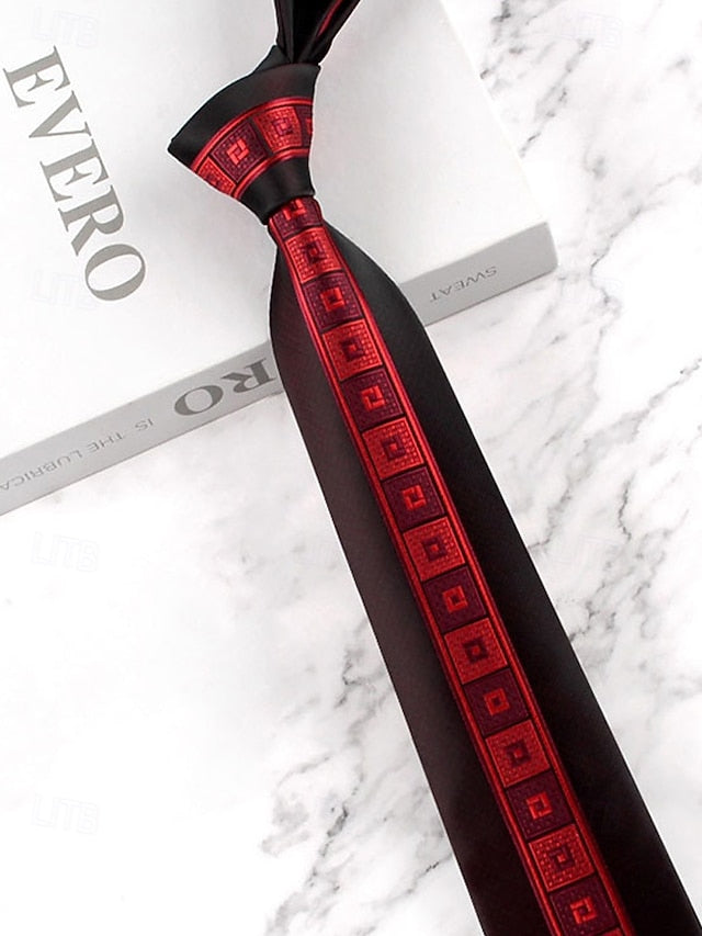 Men's Classic Necktie with Pattern Polyester