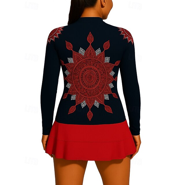 Women's Boho Tennis Shirt Sport Top Stylish Printing