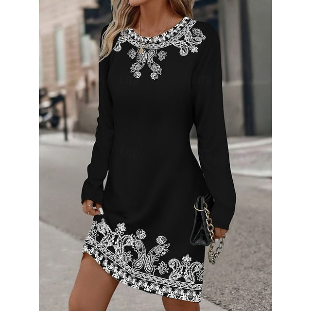 Women's Mini Dress T Shirt Dress Tee Dress Casual Daily