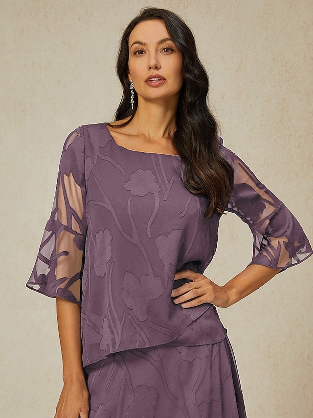 Women's Lace Shirt Blouse Dressy Tops Chiffon Tops