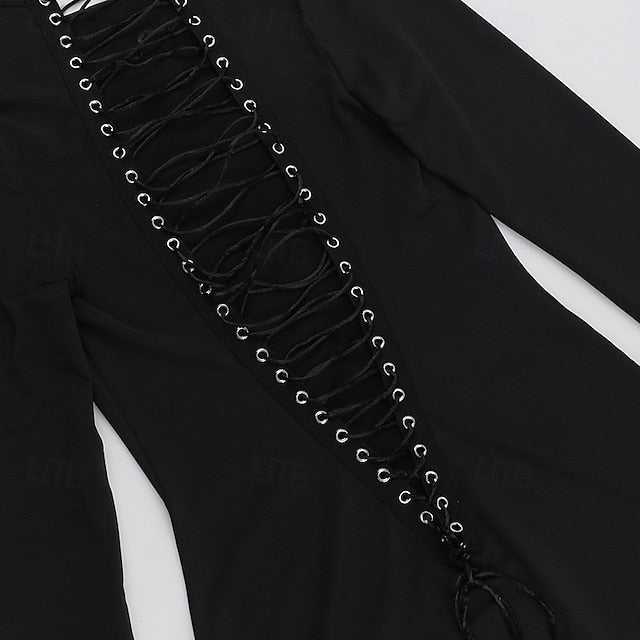 Women's Mini Dress Black Dress Elegant Fashion Modern Daily