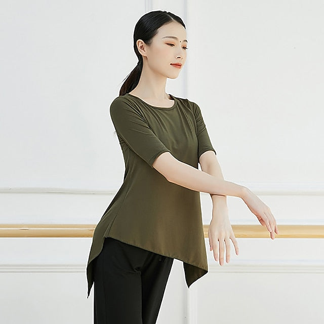 Activewear Top Solid Women's Training Performance Half
