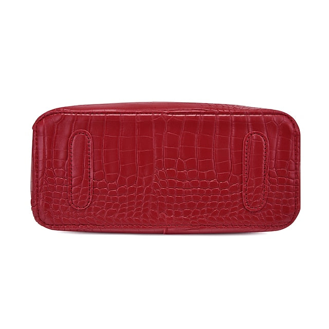 Tasche Leder Ausgehen Damen Set PU Geldbörse Büro Pcs 3