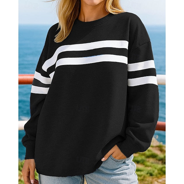 Women's Pullover Sweatshirt Casual Tops Long Sleeve Top