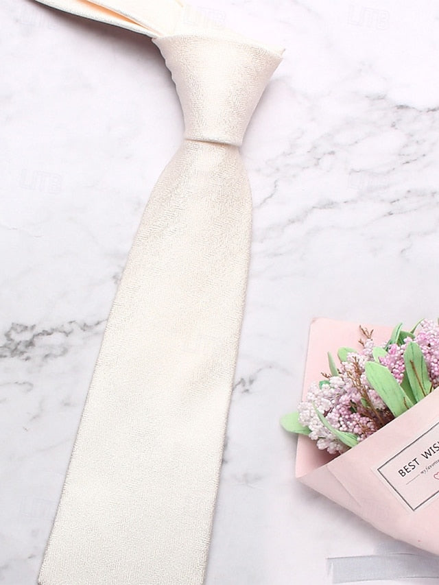 Men's Herringbone Tie Polyester Christmas Stylish –