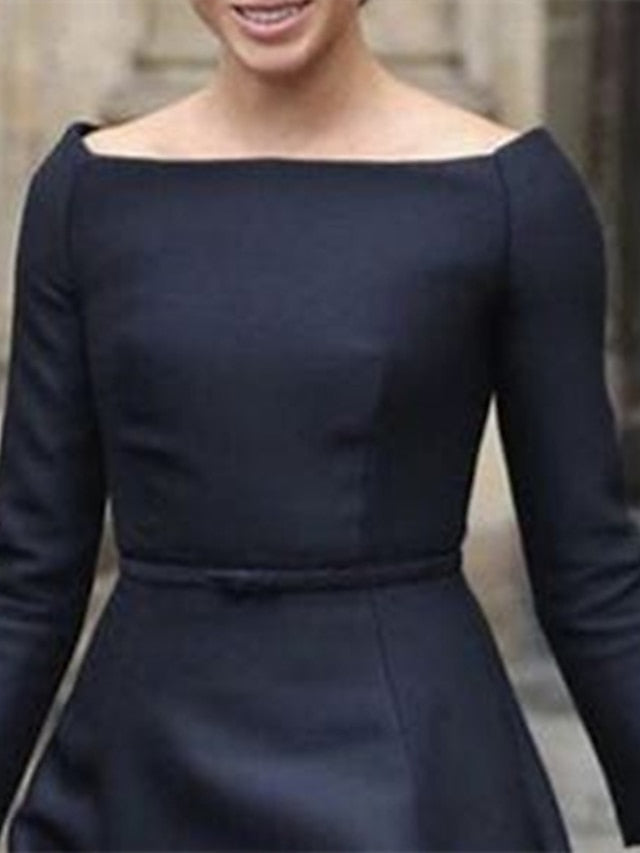 of Neck Simple Jewel the Mother A-Line Elegant Dress Bride Tea