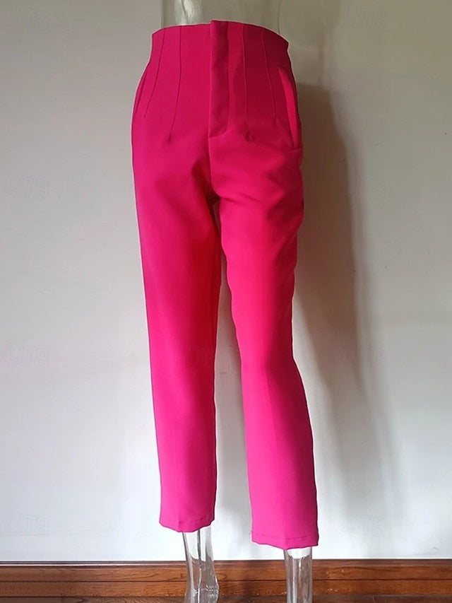 Women's Chinos Streetwear Casual Full Length Medium Waist
