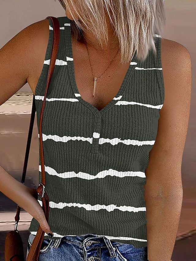 Women's Camisole Tank Top Print Graphic Striped Vintage