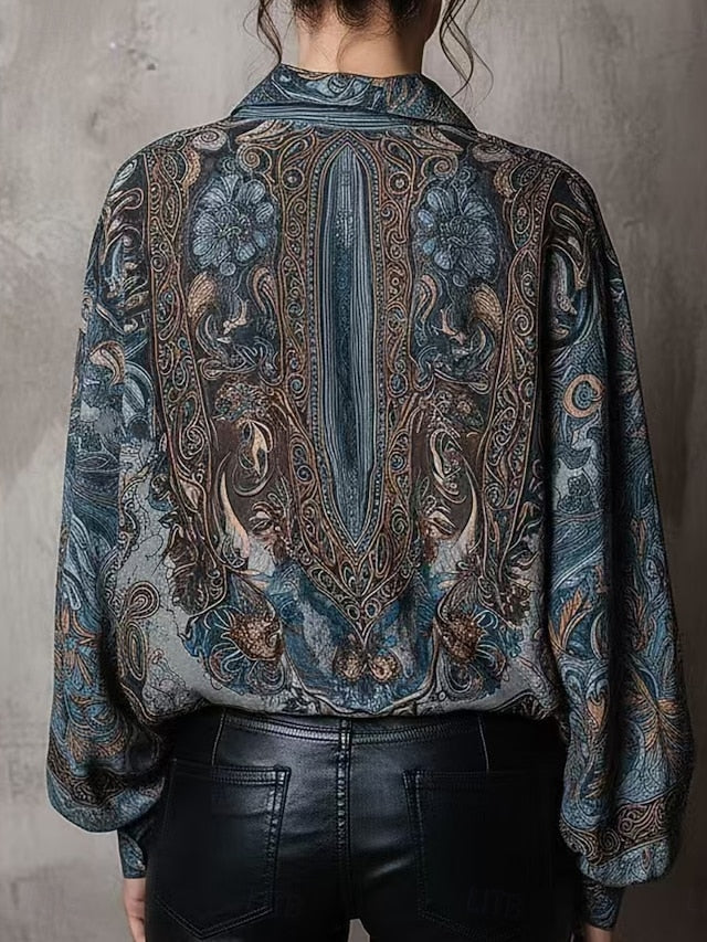 Women's Shirt Casual Shirt Paisley Vintage Stylish Classic
