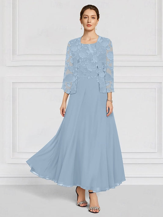 Two SkyBurnt of Lace the Bride A-Line Out Floral Piece Mother