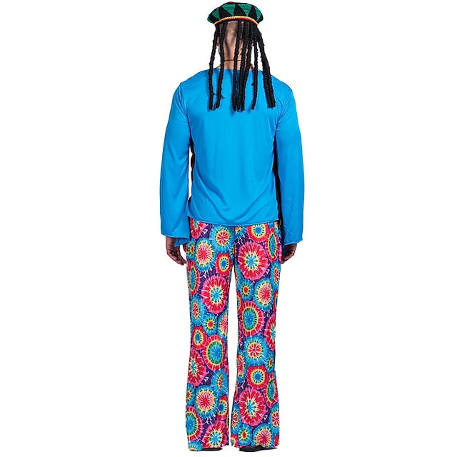 1960s Hippie 1970s Pants Cosplay Costume Outfits Disco Fancy