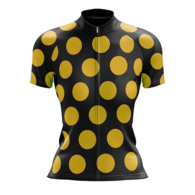 Women's Cycling Jersey Geometric Dot Short Sleeve Bike