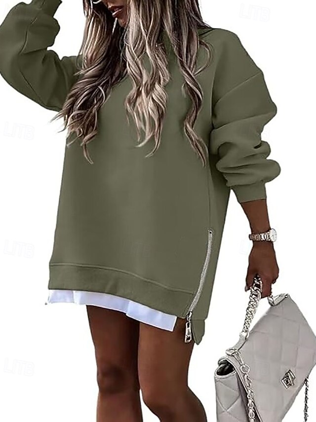 Women's Mini Dress Hoodie Dress Elegant Fashion Modern