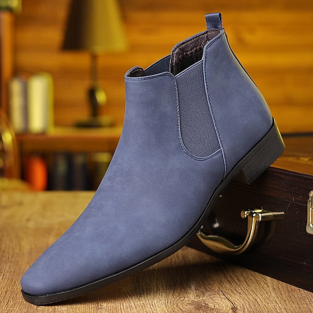 for Ankle Boots- Casual Chelsea Business Men's Boots