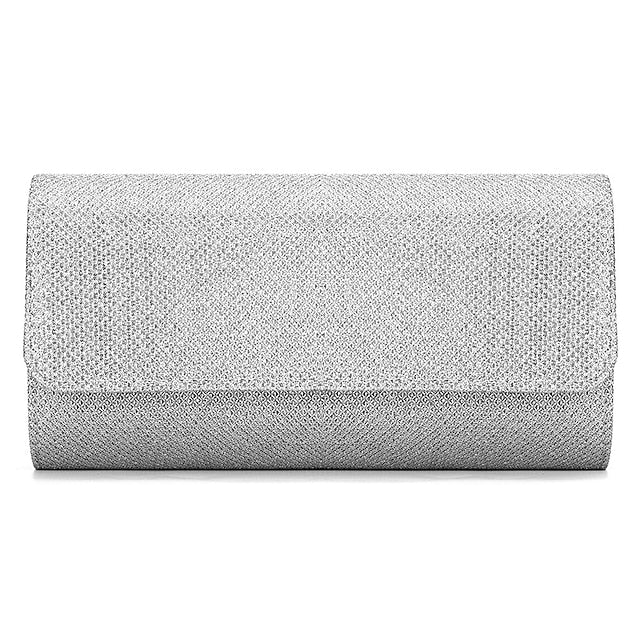 Glitter Elegant Women's – Clutch Evening Purse Silver