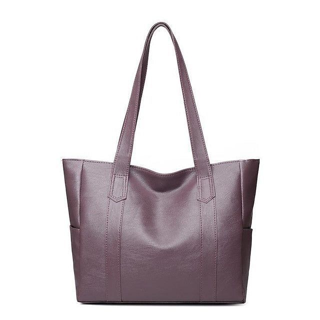 Tasche Schwarz – Große Kunstleder Damen Tote Stilvoll