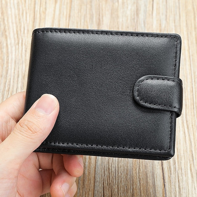Genuine leather wallet top layer cowhide coin purse multi card