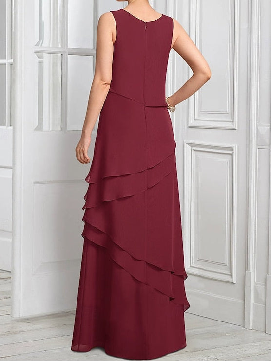 Formal the Mother Elegant Bride Dress Suit Piece of Two A-Line