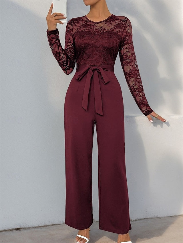 Casual Jumpsuit Elegant Pantsuit of / Bride Mother Jewel the