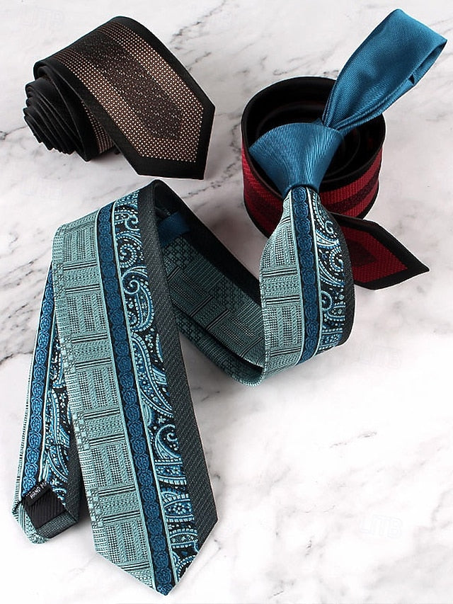 Men's Classic Necktie with Pattern Polyester