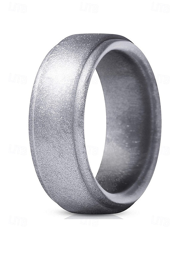 Durable Ring for Matte Silicone Men Black Comfortable –