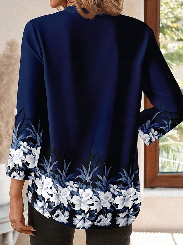 Women's Blouse Print Floral Graphic Vintage Tropical