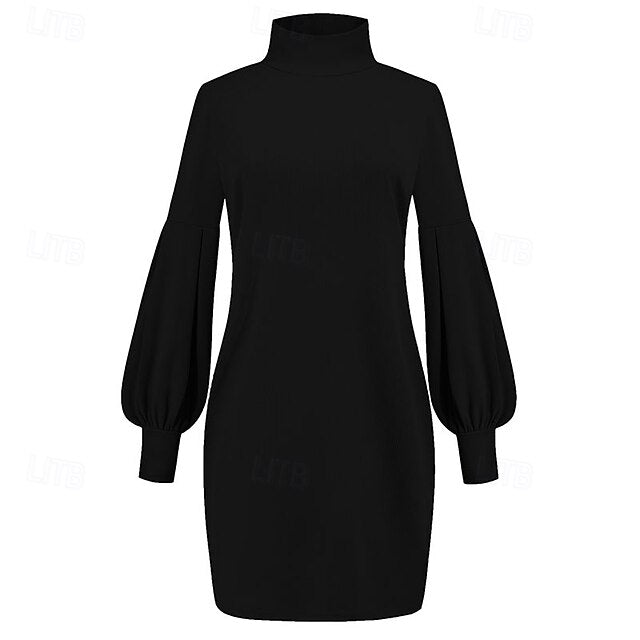 Women's Mini Dress Black Dress Casual Dress Fashion Modern