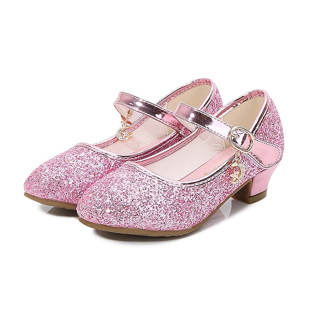 Heel - Girls' Low Shoes Glitter Jane Mary Sparkly