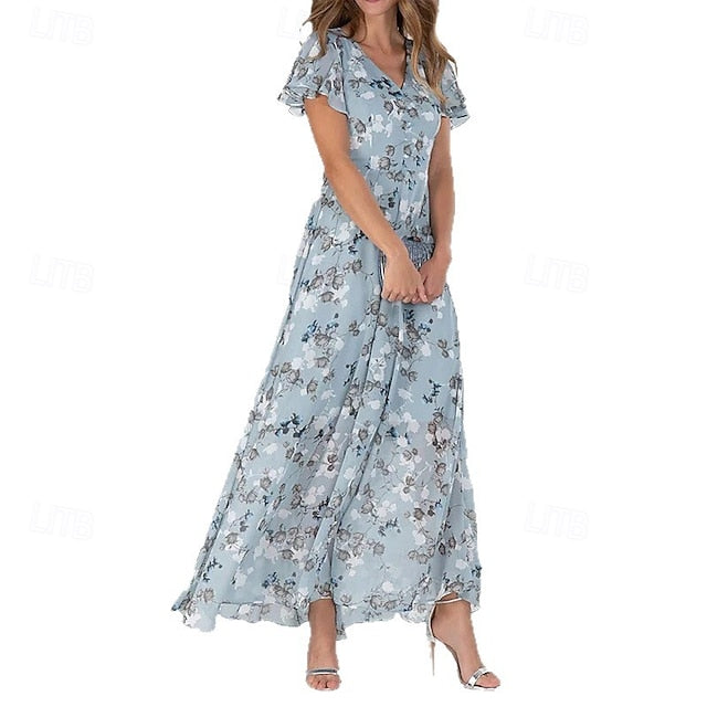 Women's Midi Dress Cocktail Dress Floral Dress Print Dress