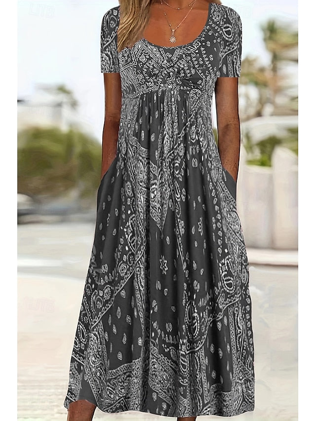 Women's Casual Dress Floral Dress Fashion Daily Regular Fit