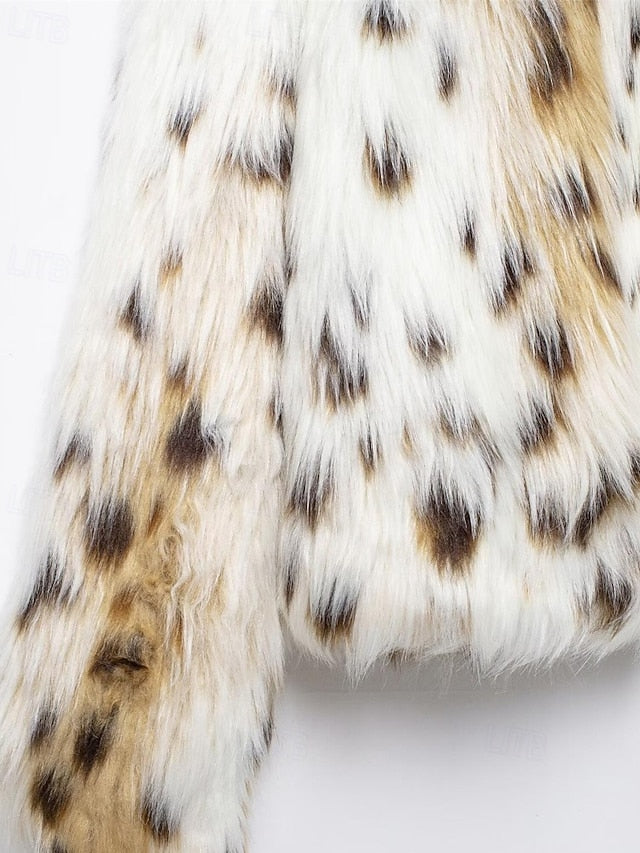 Leathers Fur Coat Warm Furs Comfortable Women's Faux