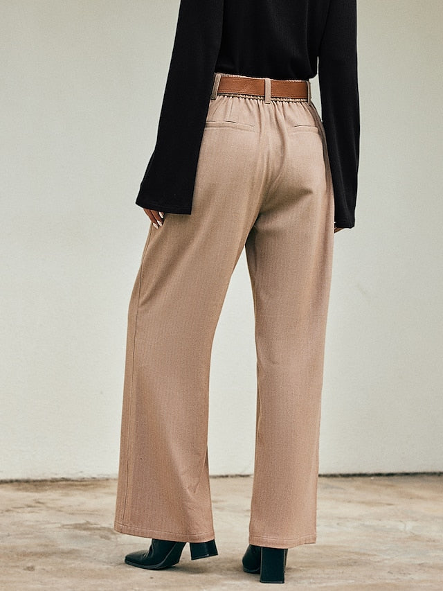 Corduroy High Waist Wide Leg Pants