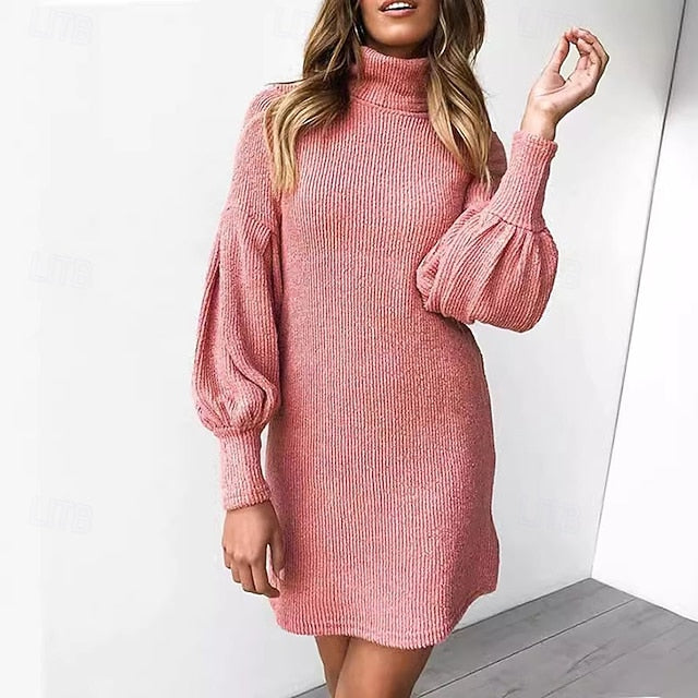 Women's Mini Dress Black Dress Casual Dress Fashion Modern