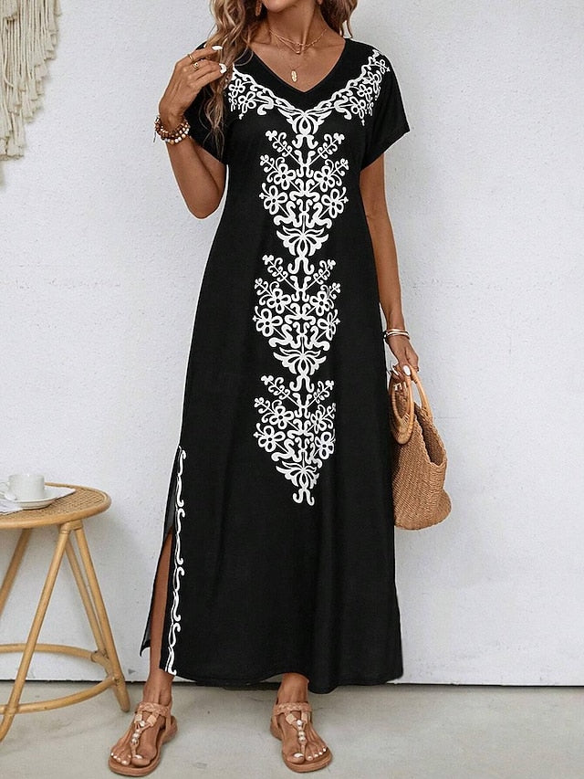 Women's Maxi Dress Sundress Shift Dress A Line Dress Ethnic