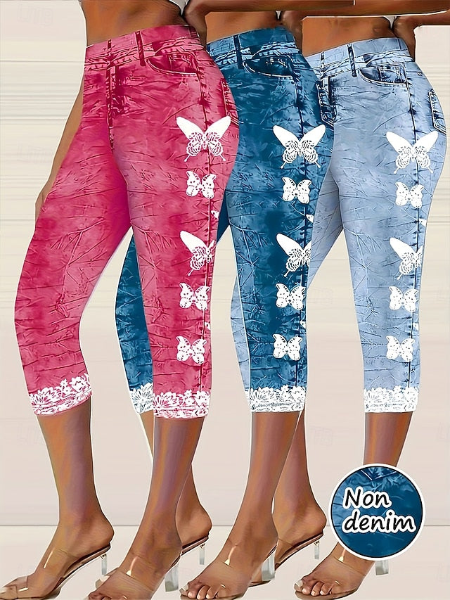 Women's Capri Pants Leggings Vacation Vintage Fashion