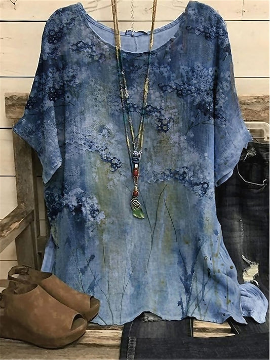 Women's Plus Size Blouse Chiffon Vintage Basic Holiday