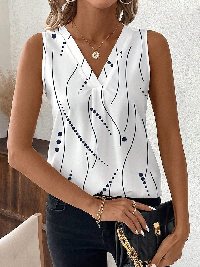 Women's Camisole Tank TopGraphic Polka Dot Stylish Casual