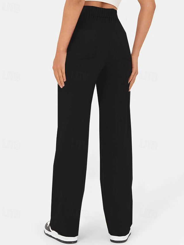 Women's Slacks Straight Streetwear Casual Full Length