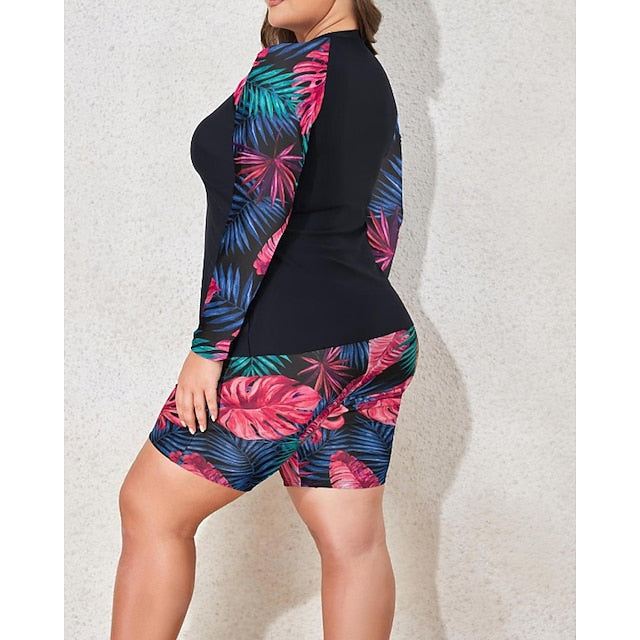 Women's Standard Rash Guard Plus Size Bathing Suites