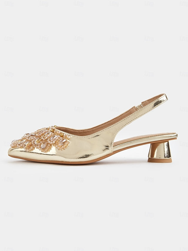 for Beaded Shoes Wedding with - Detail Women Slingback Ivory