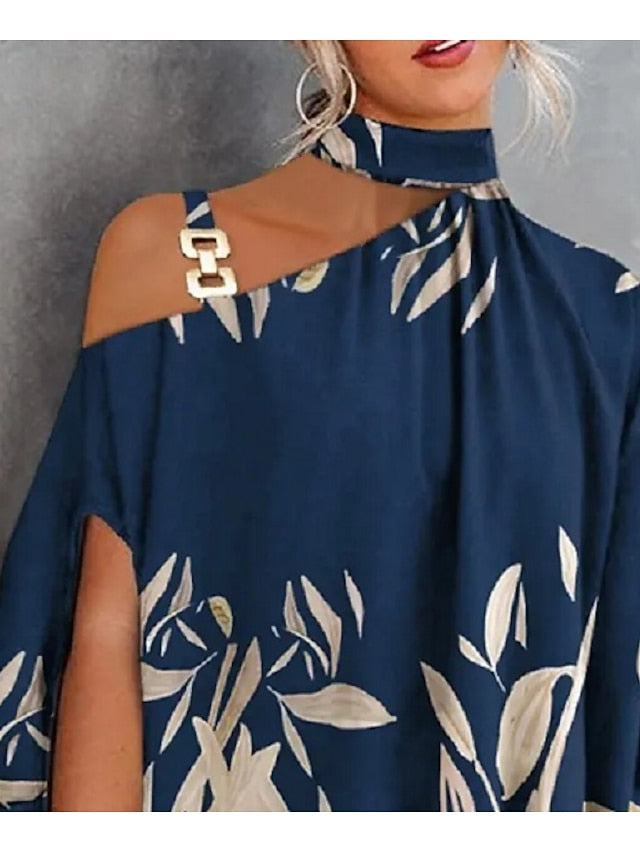 Women's Shirt Going Out Tops Blouse Concert Tops Black Navy