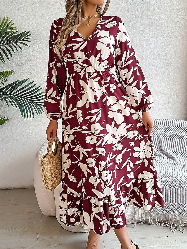 Women's Midi Dress Casual Dress Swing Dress A Line Dress