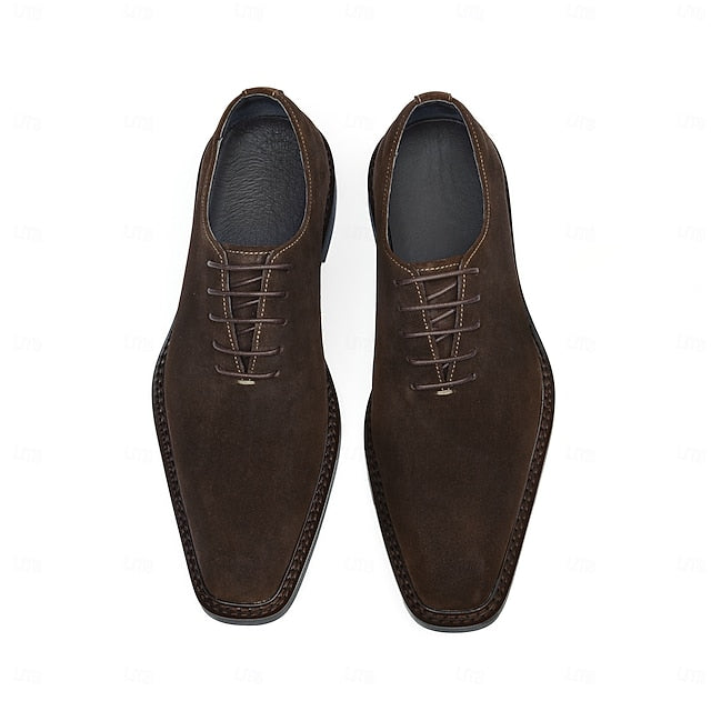 - Leather Suede Cowhide Oxford Genuine Shoes Men's